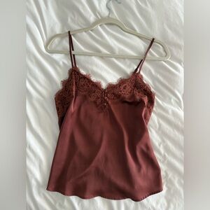 ABERCROMBIE & FITCH // Copper Silk Satin Cami